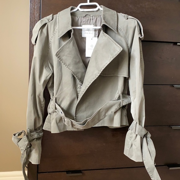 Anine Bing Jackets & Blazers - Anine Bing Cropped Trench
